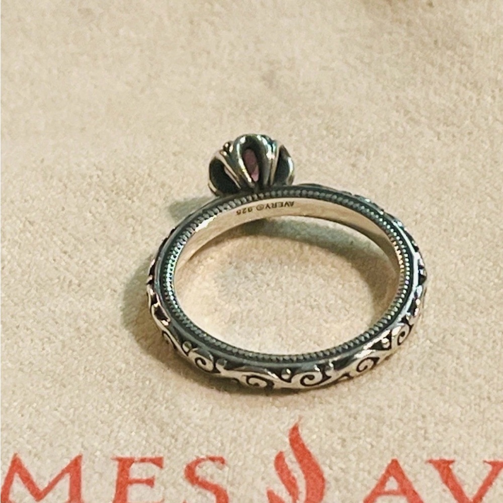 James Avery Amethyst cherished , birthstone Ring 6.5 - Picture 3 of 4